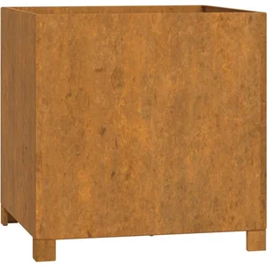 vidaXL Jardinière avec pieds Rouillé 49x47x50 cm Acier corten pas cher