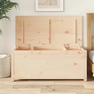 Comparateur de prix : vidaXL Boîte de rangement 110x50x45,5 cm Bois massif de pin