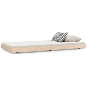 vidaXL Vidaxl Cadre De Lit Sans Matelas 90x190 Cm Bois De Pin Massif pas cher