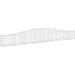 Comparateur de prix : vidaXL Panier de gabions arqué 400x30x40/60 cm Fer galvanisé