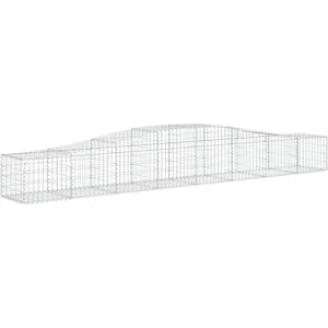 Comparateur de prix : vidaXL Panier de gabions arqué 400x50x40/60 cm Fer galvanisé