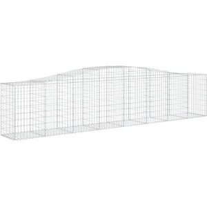 Comparateur de prix : vidaXL Panier de gabions arqué 400x50x80/100 cm Fer galvanisé