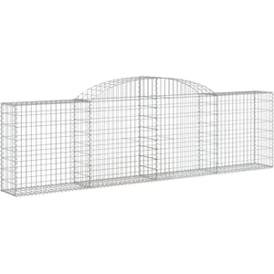 Comparateur de prix : vidaXL Panier de gabions arqué 300x30x80/100 cm Fer galvanisé