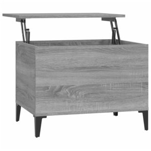 vidaXL Table basse Sonoma gris 60x44,5x45 cm Bois d'ingénierie pas cher