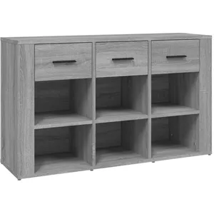 vidaXL Buffet Sonoma gris 100x30x59,5 cm Bois d'ingénierie pas cher