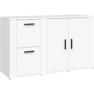 vidaXL Buffet Blanc 100x33x59,5 cm Bois d'ingénierie pas cher