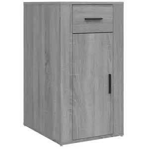vidaXL Armoire de bureau Sonoma gris 40x49x75 cm Bois d'ingénierie pas cher