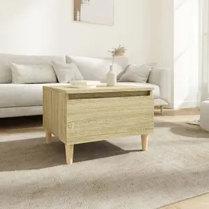 vidaXL Table d'appoint Chêne sonoma 50x46x35 cm Bois d'ingénierie pas cher