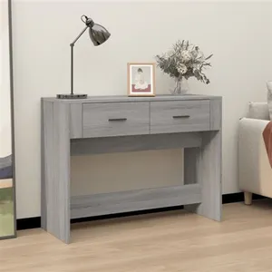 Comparateur de prix : vidaXL Table console Sonoma gris 100x39x75 cm Bois d'ingénierie