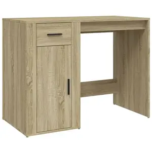 Comparateur de prix : vidaXL Bureau Chêne sonoma 100x49x75 cm Bois d'ingénierie