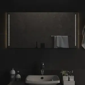 vidaXL Miroir de salle de bain à LED 50x100 cm pas cher