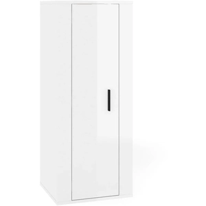 vidaXL Meuble TV mural Blanc brillant 40x34,5x100 cm pas cher