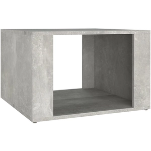 vidaXL Table de chevet Gris béton 57x55x36 cm Bois d'ingénierie pas cher