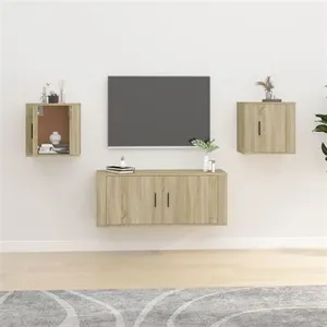 Comparateur de prix : vidaXL Meubles TV muraux 2 pcs Chêne sonoma 40x34,5x40 cm
