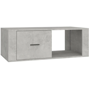 vidaXL Table basse Gris béton 100x50,5x35 cm Bois d'ingénierie pas cher