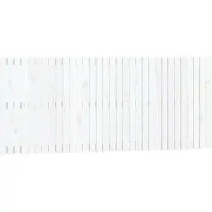 vidaXL Tête de lit murale Blanc 204x3x90 cm Bois massif de pin pas cher