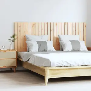 vidaXL Tête de lit murale 159,5x3x60 cm Bois massif de pin pas cher