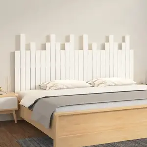824809 vidaXL Tête de lit murale Blanc 166x3x80 cm Bois massif de pin pas cher