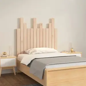 vidaXL Tête de lit murale 82,5x3x80 cm Bois massif de pin pas cher