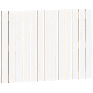 vidaXL Tête de lit murale Blanc 82,5x3x60 cm Bois massif de pin pas cher