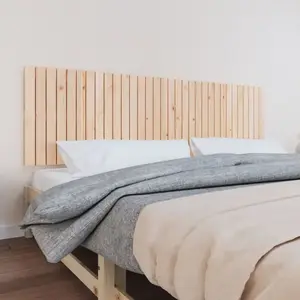 vidaXL Tête de lit murale 204x3x60 cm Bois massif de pin pas cher