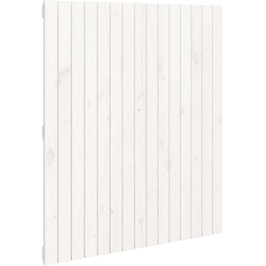 vidaXL Tête de lit murale Blanc 95,5x3x60 cm Bois massif de pin pas cher
