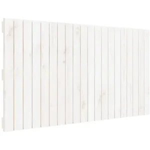vidaXL Tête de lit murale Blanc 127,5x3x60 cm Bois massif de pin pas cher