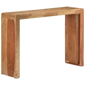 Comparateur de prix : vidaXL Table console 110x30x76 cm bois massif d'acacia