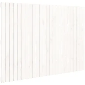 vidaXL Tête de lit murale Blanc 159,5x3x110 cm Bois massif de pin pas cher