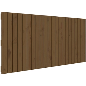 vidaXL Tête de lit murale Marron miel 159,5x3x110cm Bois massif de pin pas cher