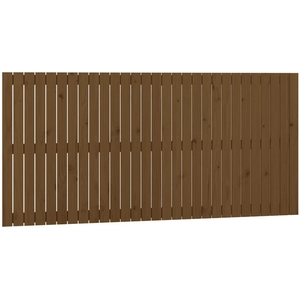 vidaXL Tête de lit murale Marron miel 185x3x90 cm Bois massif de pin pas cher