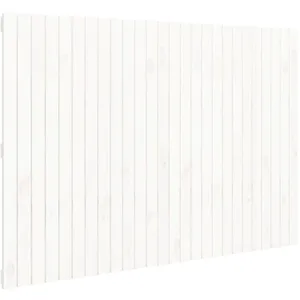 vidaXL Tête de lit murale Blanc 166x3x110 cm Bois massif de pin pas cher