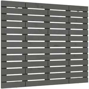 vidaXL Tête de lit murale Gris 106x3x91,5 cm Bois massif de pin pas cher