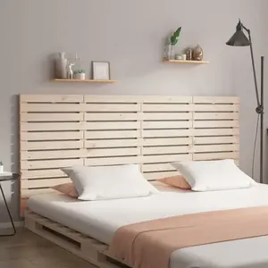 vidaXL Tête de lit murale 206x3x91,5 cm Bois massif de pin pas cher
