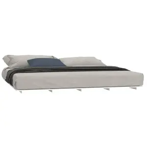 vidaXL Cadre de lit blanc 180x200 cm bois de pin massif pas cher