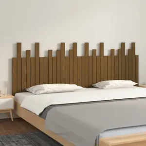 Comparateur de prix : vidaXL Tête de lit murale Marron miel 204x3x80 cm Bois massif de pin