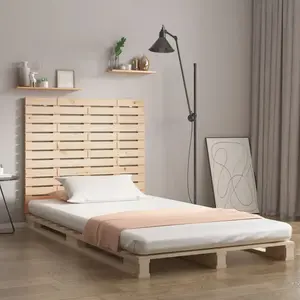vidaXL Tête de lit murale 141x3x91,5 cm Bois massif de pin pas cher