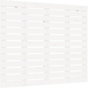vidaXL Tête de lit murale Blanc 141x3x91,5 cm Bois massif de pin pas cher