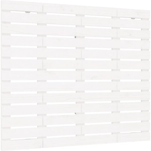 vidaXL Tête de lit murale Blanc 96x3x63 cm Bois massif de pin pas cher