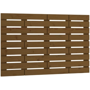 vidaXL Tête de lit murale Marron miel 81x3x91,5 cm Bois massif de pin pas cher