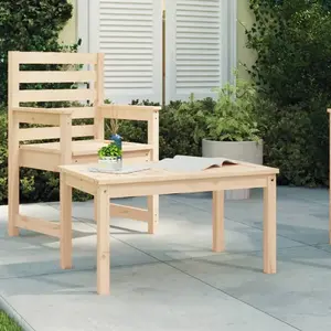 vidaXL Table de jardin 82,5x50,5x45 cm bois massif de pin pas cher