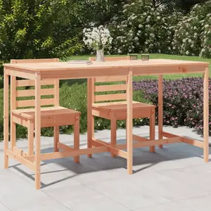 vidaXL Table de jardin 203,5x90x110 cm bois massif de douglas pas cher