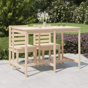 vidaXL Table de jardin 159,5x82,5x110 cm bois massif de pin pas cher