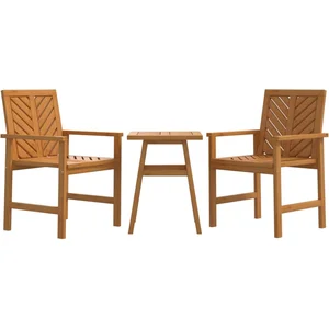 vidaXL Ensemble de salon de jardin 3 pcs bois d'acacia solide pas cher
