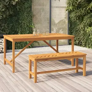 Comparateur de prix : vidaXL Banc de jardin 110 cm bois massif d'acacia