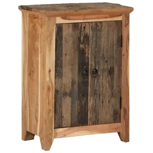 Comparateur de prix : vidaXL Buffet 55x33x75 cm bois massif d'acacia et bois de récupération