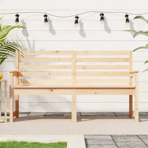 vidaXL Banc de jardin 159,5x48x91,5 cm bois massif de pin pas cher
