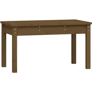vidaXL Banc de jardin marron miel 80x44x45 cm bois de pin massif pas cher