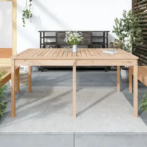 vidaXL Table de jardin 159,5x82,5x76 cm bois massif de pin pas cher