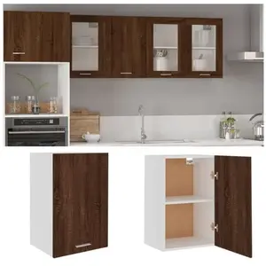 Comparateur de prix : vidaXL Armoire suspendue Chêne marron 39,5x31x60 cm Bois d'ingénierie